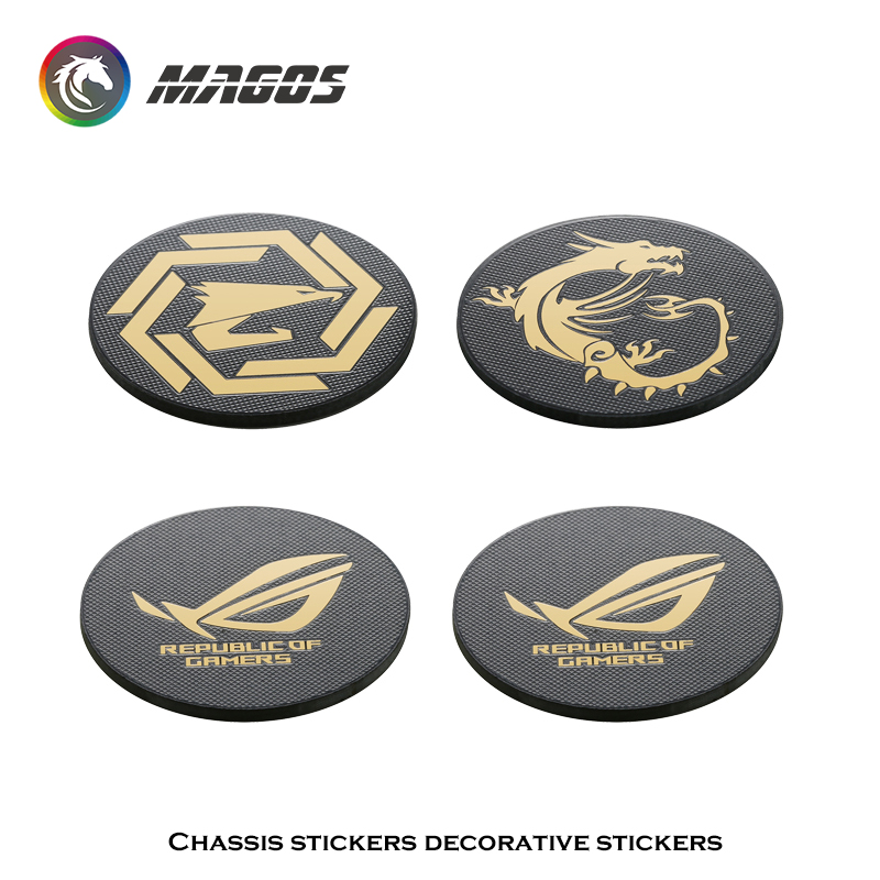 Pc Gaming Rog - Computer Case Fan Metal Sticker ROG