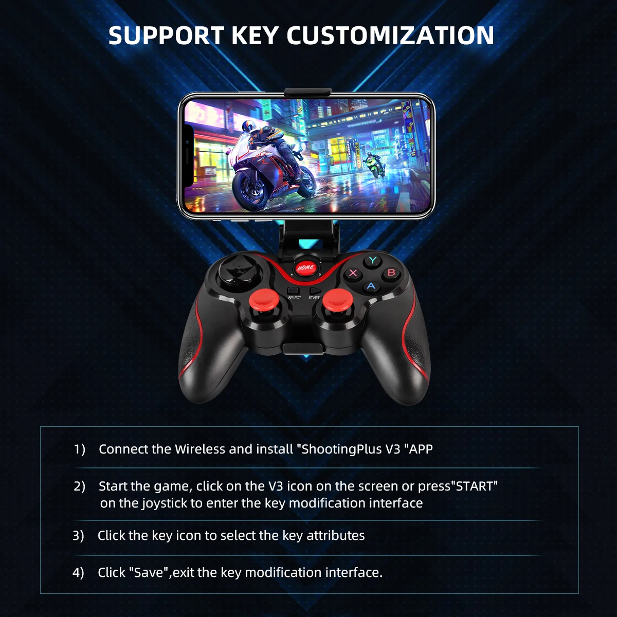 GAMINJA Wireless Bluetooth Gam - Pc Gaming Xbox Controller recension och pris