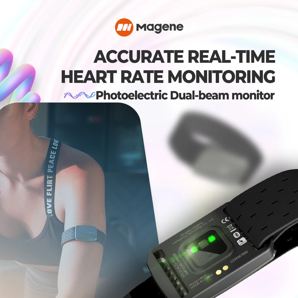 Magene H803 Heart Rate Armband - Monitor Stand recension och pris