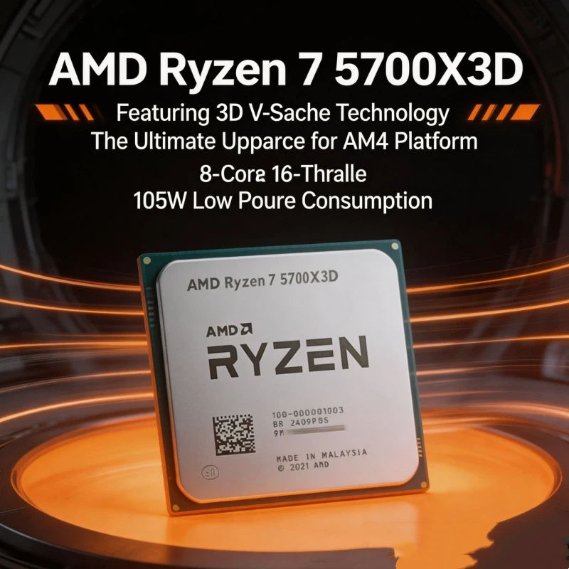 AMD Ryzen 7 5700X3D CPU for RT - Pc Gaming Rtx 4060 recension och pris