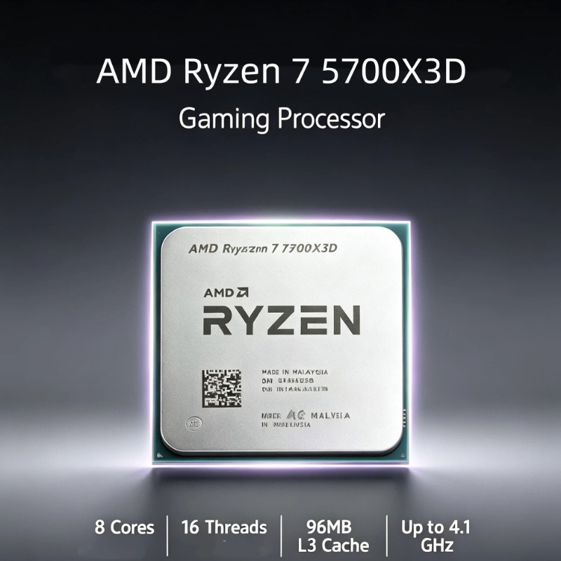 AMD Ryzen 7 5700X3D CPU for RT - Pc Gaming Rtx 4060 recension och pris