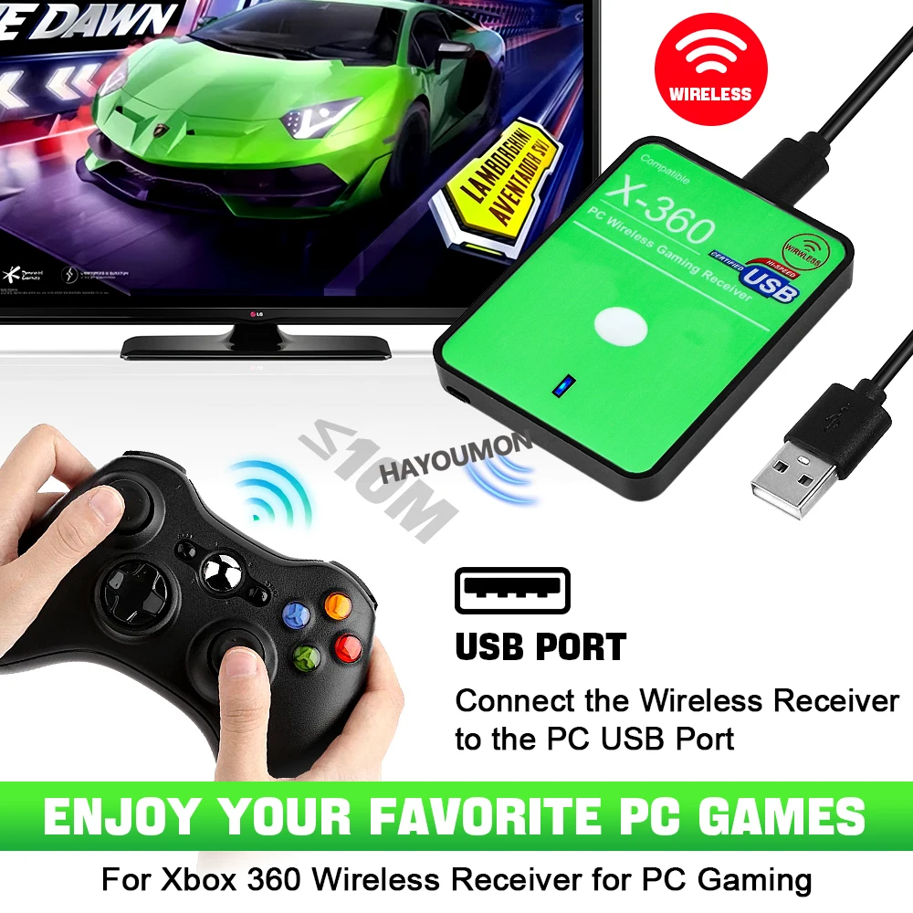Wireless Gaming Receiver USB C - Pc Gaming Xbox Controller recension och pris
