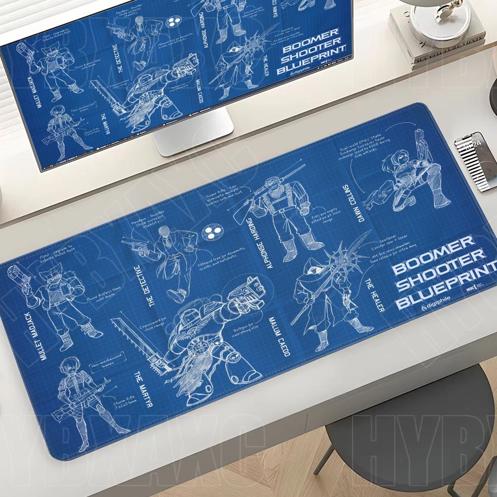 Black Large Mouse Pad Engineer - Pc Gaming Drawing recension och pris