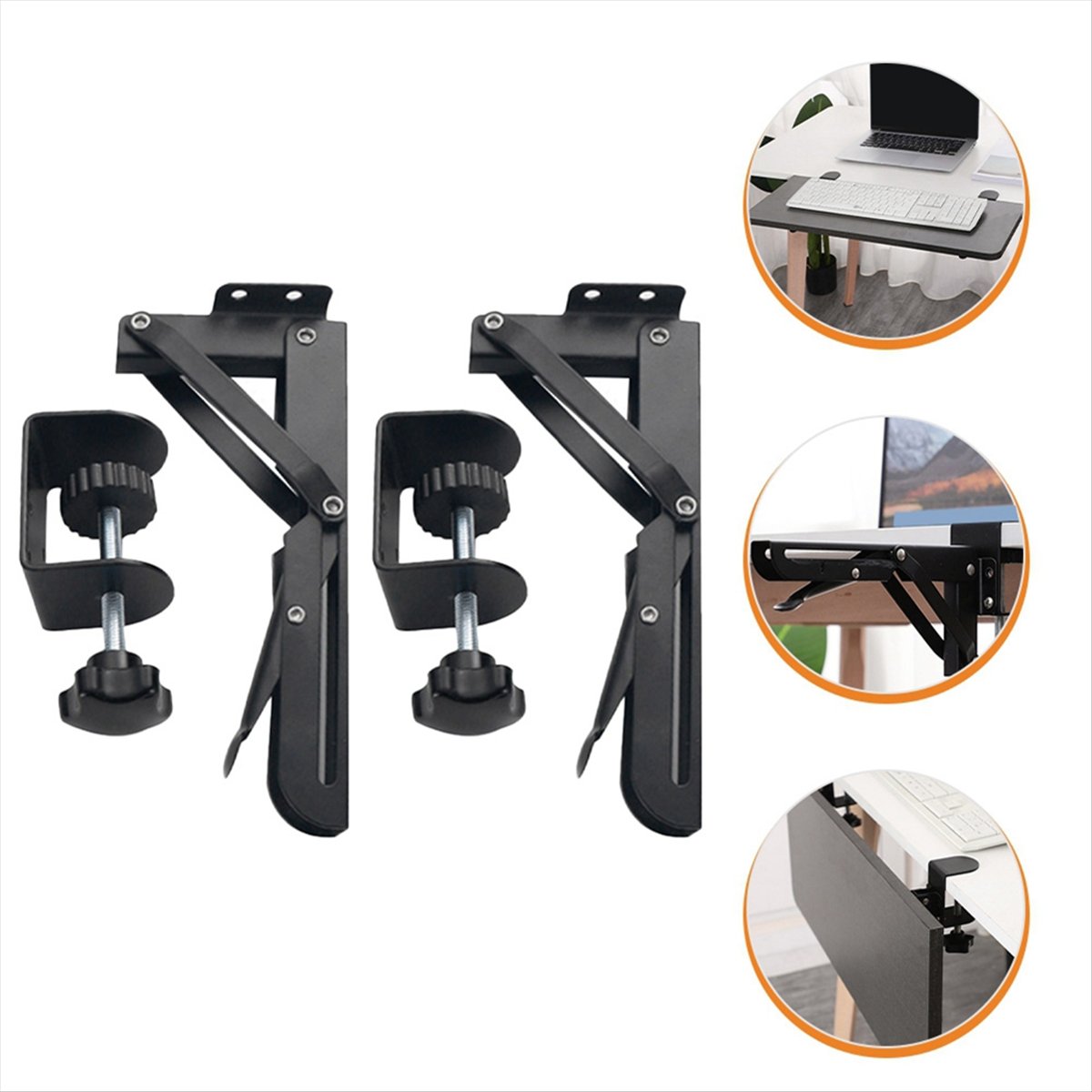2PCS Foldable Bracket Computer - Monitor Stand recension och pris