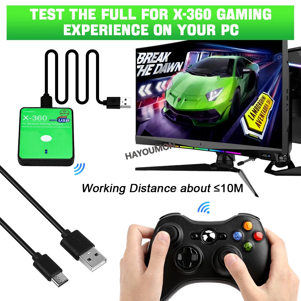 New Wireless Gaming Receiver f - Pc Gaming Xbox Controller recension och pris