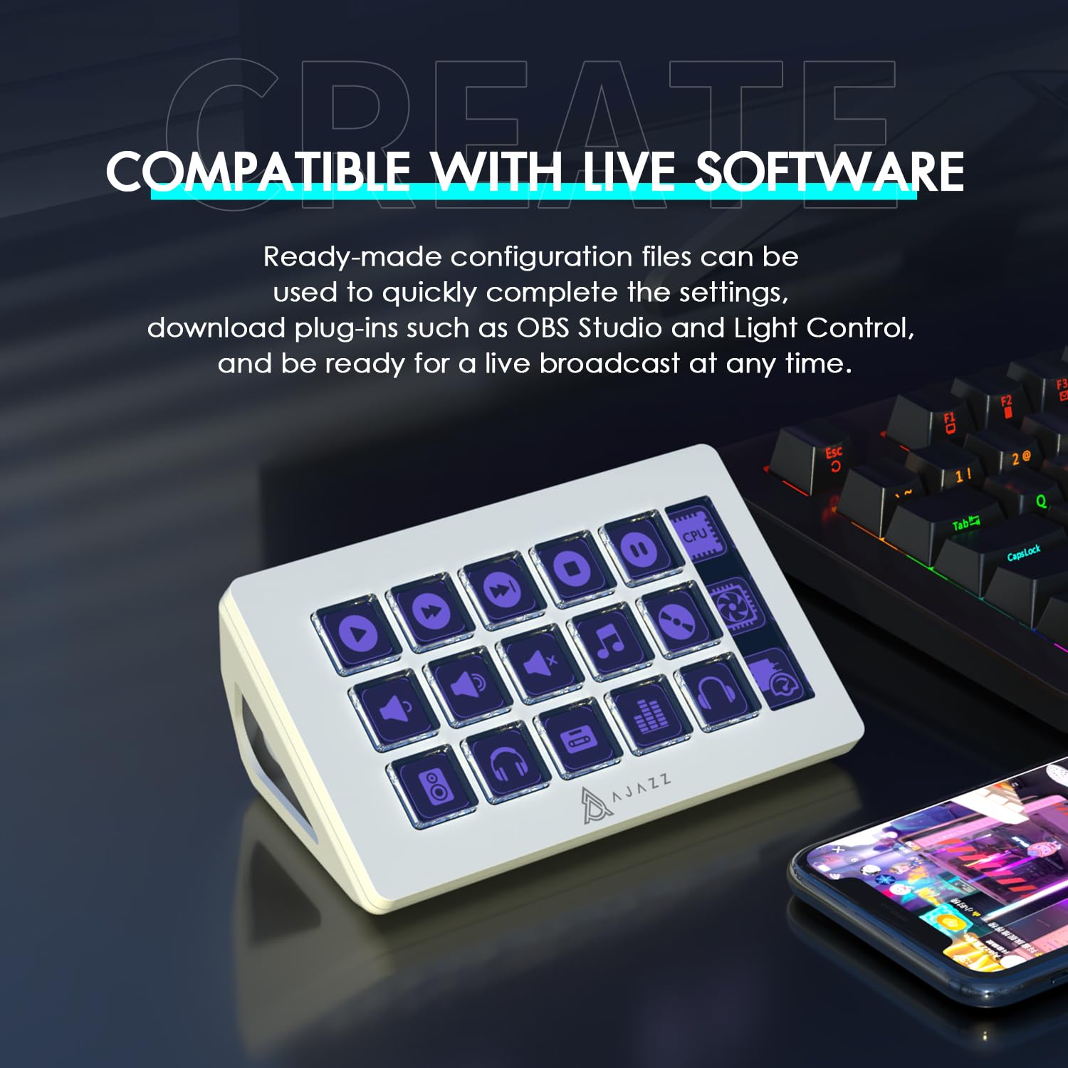 ATTACK SHARK x AJAZZ AKP153 ST - Stream Deck recension och pris