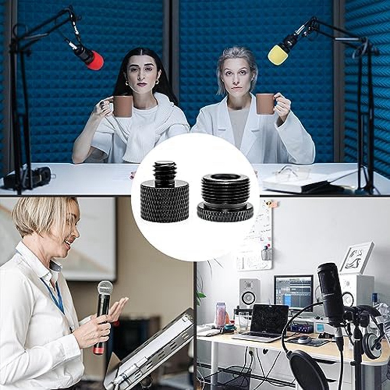 8 PCS Microphone Stand Adapter - Monitor Stand recension och pris