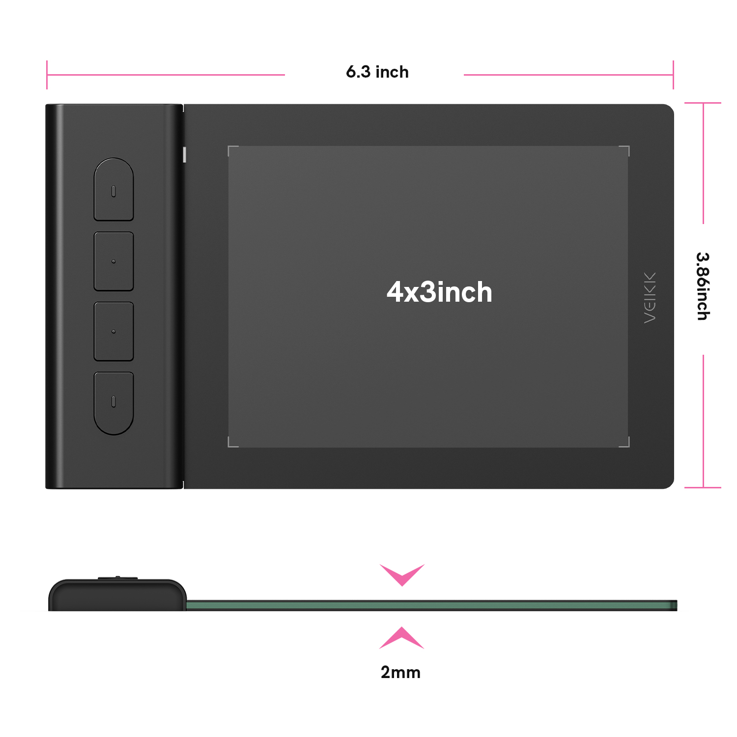 VEIKK VK430 Graphic Drawing Ta - Pc Gaming Drawing recension och pris