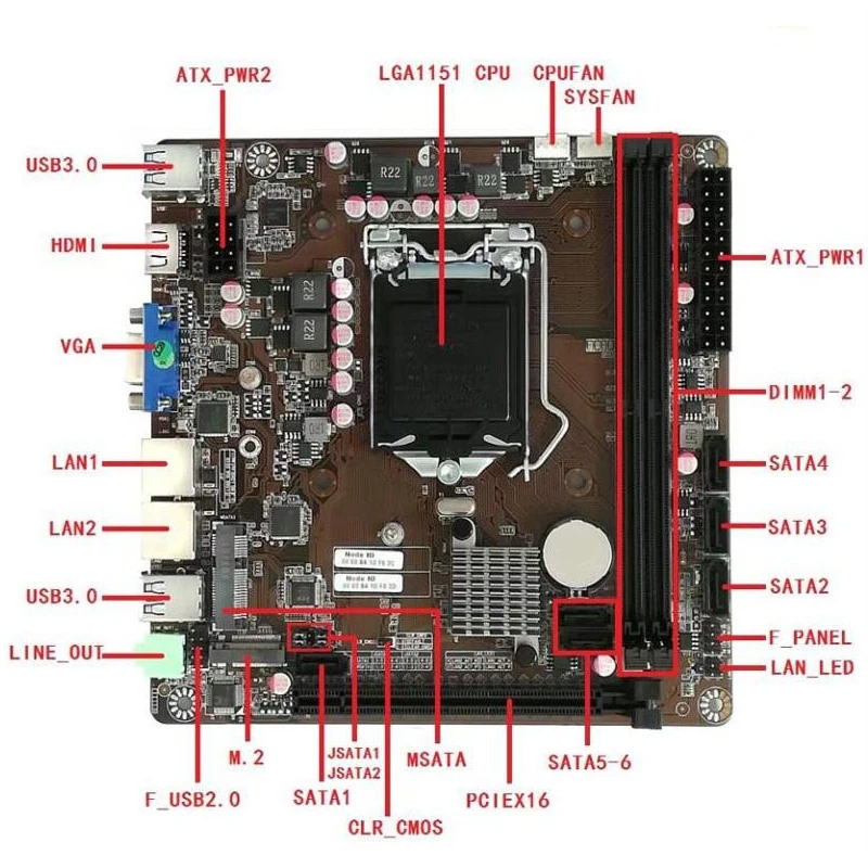 B365 Mini-ITX Motherboard LGA  - Pc Gaming Intel Core I5 recension och pris