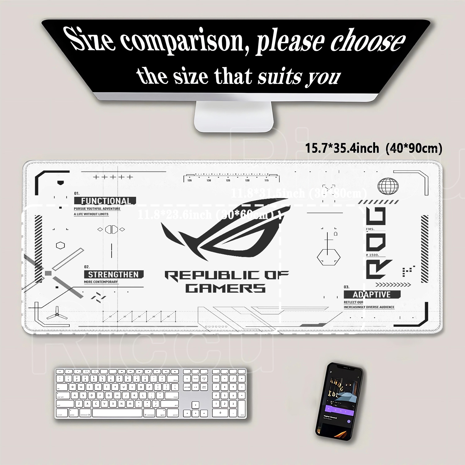 R-ROG Large Gaming Mouse Pad A - Pc Gaming Asus recension och pris