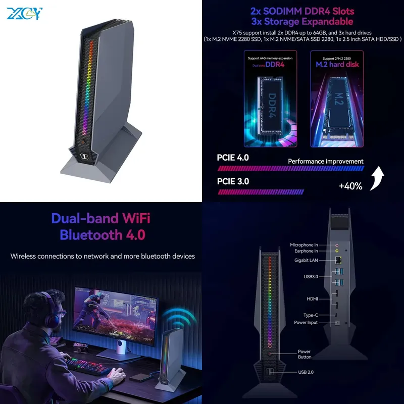 【CHIMU HOME】 Gaming Mini PC Co - Pc Gaming Rtx 4060 recension och pris