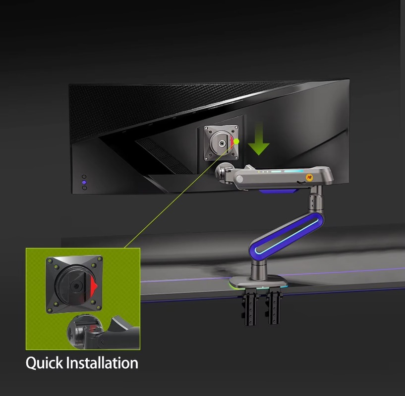 ERGONOMIC Gaming Monitor Arm f - Monitor Stand recension och pris