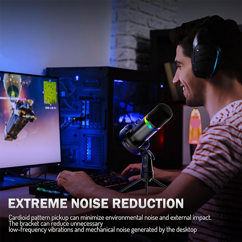 USB Gaming Microphone with Boo - Monitor Stand recension och pris
