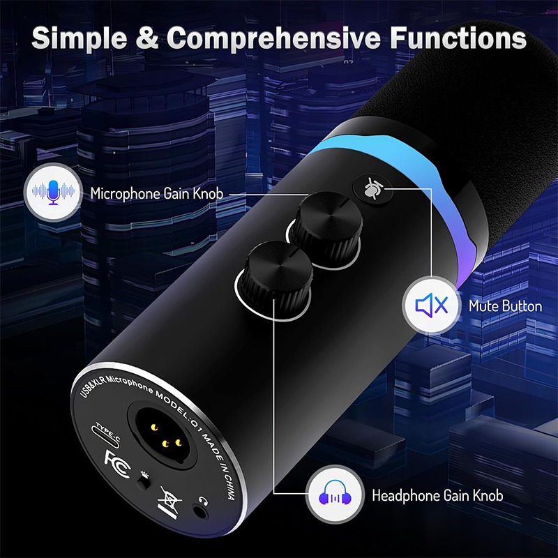 USB Gaming Microphone with Boo - Monitor Stand recension och pris